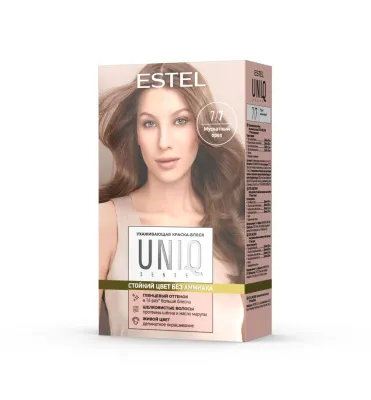 ESTEL UNIQ Sense краска-блеск д/волос без аммиака 7/7 русый коричневый